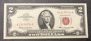 Banconota 2 Dollari Jefferson 1963 - bollino rosso