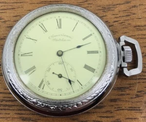 Waltham American Company 1891 7J 6S Model 1890 Pocket Watch Great Shape LNX - Picture 1 of 5
