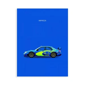 Impresión En Lienzo En Papel Póster O Cuadro Rogan Mark SUBARU IMPREZA - Imagen 1 de 2