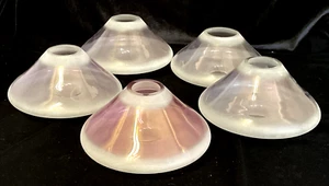 Set di 5 tonalità lampadario in vetro moderno 7"" largo 4"" alto - Foto 1 di 15