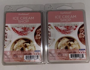 ScentSationals ICE CREAM SHOP Scented WAX MELTS / 2 Packs / 2.5 Oz Each