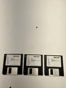 MICROSOFT MS-DOS 6.22 OS w/ ENHANCED TOOLS FULL VERSION THREE 3.5" FLOPPY DISKS - Picture 1 of 8