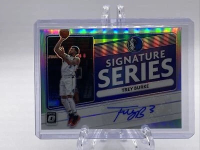 Trey Burke 2020-21 Optic Basketball Signature Series Auto Card SP #SS-TBK Silver - Image 1 of 3