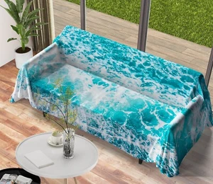 3D Blue Sea G7578 Sofa Cover High Stretch Lounge Slipcover Protector Couch Cover - Bild 1 von 5