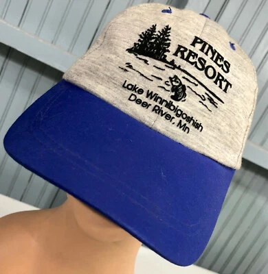 Pines Resort Lake Winnibigoshish Minnesota Snapback Baseball Hat Cap  - Image 1 of 4