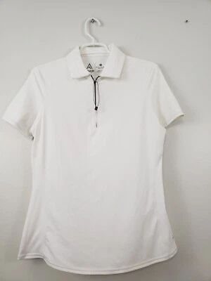 (Ju) Camisa Polo Adair Active Para Mujer M Blanca Absorbente Golf Tenis Rendimiento Foto 1 de 4