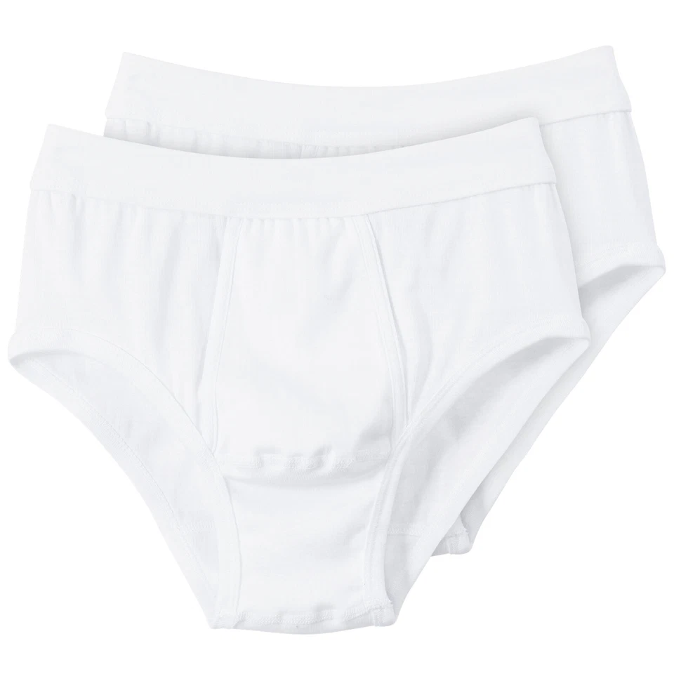 Ceceba Übergrößen Feinripp Slip 2er-Pack weiß - Bild 1 von 1