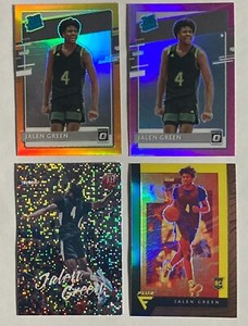 2021 Panini Chronicles Draft Picks Jalen Green 4 Card Lot Rated Rookies Prizm