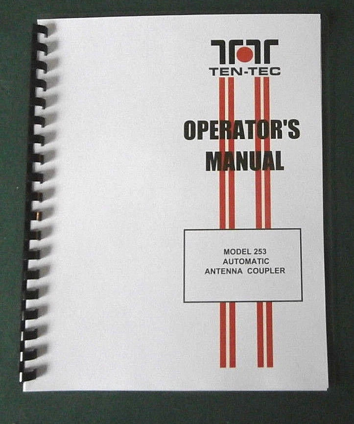TenTec 253 Auto Tuner Instruction Manual: Premium Card Stock Covers & 28lb Paper - Image 1 of 1