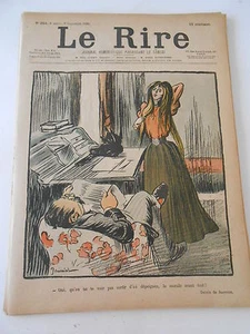 Caricature 1899 de Jeanniot Ne pas sortir dépaignée la morale avant tout ! - Imagen 1 de 1
