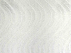 WHITE WAVE SWIRL FLOCKING VELVET UPHOLSTERY FABRIC 58" SOLD BY YARD - Picture 1 of 1
