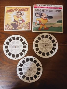 Vintage GAF View-Master Mighty Mouse B 526 Full Set w/Booklet - Picture 1 of 5