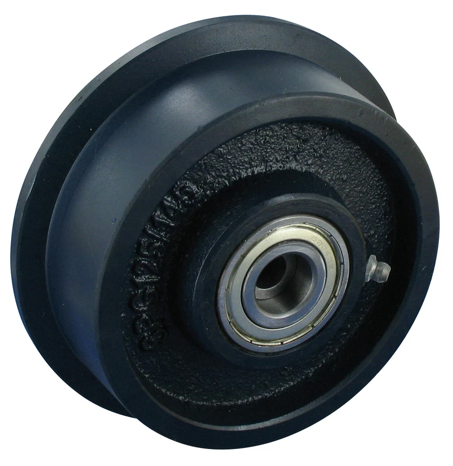 Rad mit Spurkranz Rad 100mm Guss Kugellager Tragfähigkeit:800KG