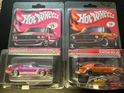 Hot Wheels 2020 RLC '70 Mustang Boss 302 - Pink and Orange - Image 1 of 4