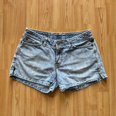 Vintage 90’s Womans Essential Distressed Lucky Brand Short Denim Shorts Size 30! - Image 1 of 4