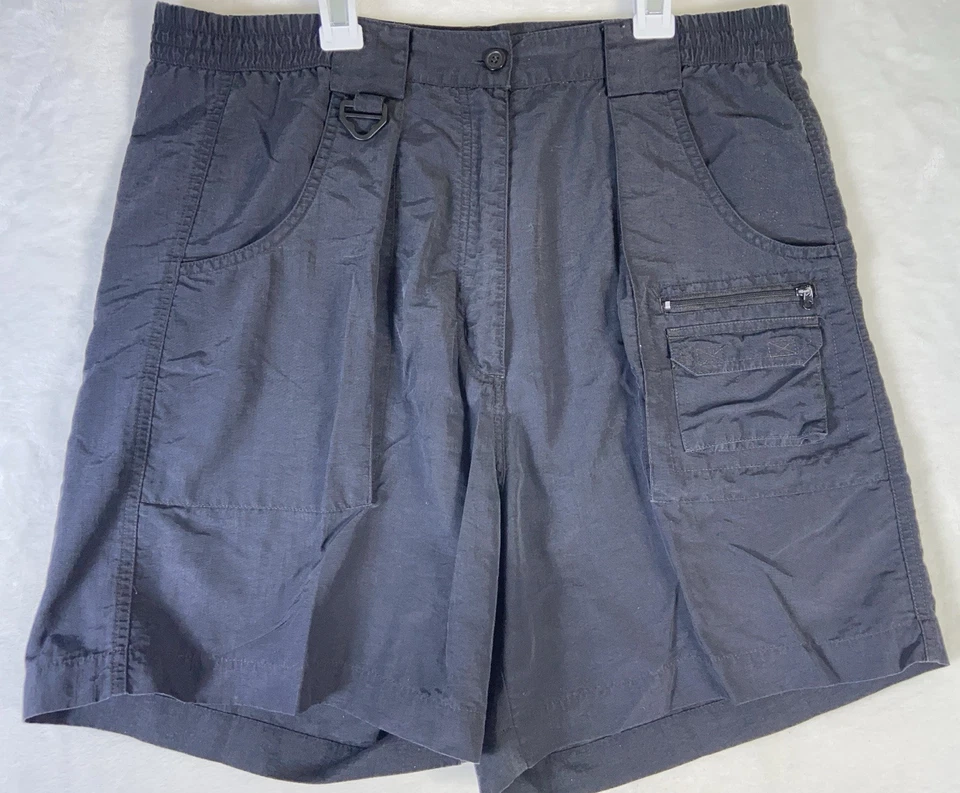 Lote 2 Pantalones Cortos de Carga World Wide Sportsman Para Mujer Azul Marino Nailon Senderismo/Pesca Talla 12 Foto 1 de 4