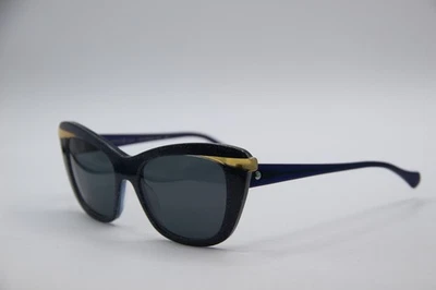 NUEVAS GAFAS DE SOL FACE A FACE SHINE 1 COL AT18 AZUL OSCURO AUTÉNTICO DISEÑADOR 53-17 Foto 1 de 4