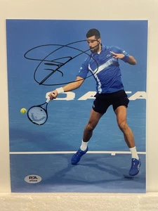 Novak Djokovic signed 8x10 Foto PSA/DNA handsigniert Tennis Ziege Wimbledon - Bild 1 von 3