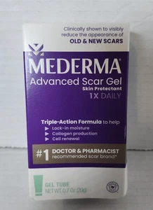 Mederma Advanced Scar Gel tratta vecchio/nuovo riduce cicatrici punti acne ustioni 0,7 oz - Foto 1 di 6