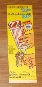 Seltene Werbung LANGNESE Ola Piston Eis - Ed von Schleck 1970 - Picture 1 of 1