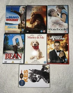 Mixed DVD Bundle - Movie, Comedy, Romance, Family, War Horse, Kes, Mr Bean - Foto 1 di 2