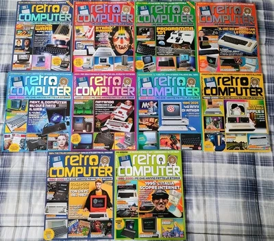 RETRO COMPUTER numeri 0 - 9 collezione completa rivista italiana NUOVI - Immagine 1 di 3