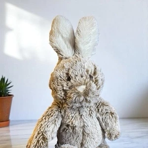 Pottery Barn Kids PBK Tan/Brown Bunny Rabbit Plush 14” Soft Stuffed Animal Toy - Picture 1 of 8