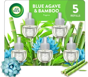 Plug in Scented Oil Refill, 5 Ct, Blue Agave and Bamboo, Air Freshener - Picture 1 of 12