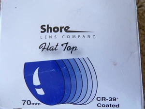 Shore Lens Company Hut Top Lens CR-39 Coated 70mm @c7 - Bild 1 von 6
