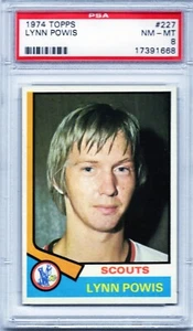 1974 TOPPS # 227 LYNN POWIS,KC SCOUTS-PSA 8++++++VIVID LOW POP BEAUTY ! - Picture 1 of 1