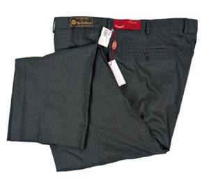 NWT Luca di Marco Flat Front Loro Piana Wool Blend Dress Pants Sz 48 Unhemmed - Picture 1 of 4