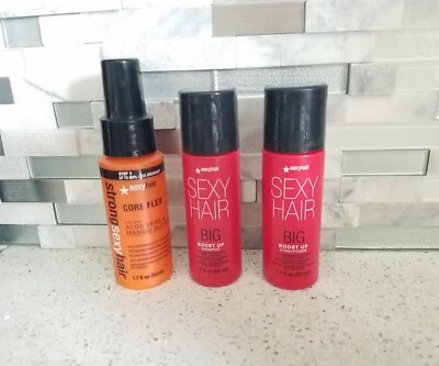 SEXYHAIR Core Flex Leave In Spray 1.7oz + Champú - Acondicionador  Foto 1 de 4