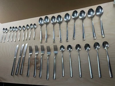 33 Piezas - WMF - Cromargan Line Alemania Cubiertos De Colección DISEÑO RARO Foto 1 de 4