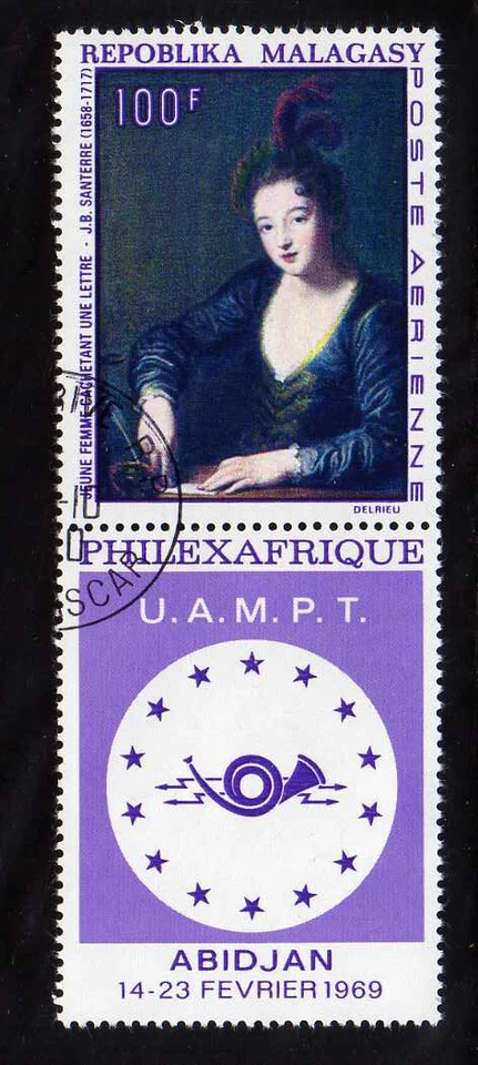 MADAGASCAR - 1969 Exposición de estampillas de Filexafrique Foto 1 de 1