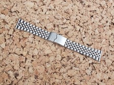 Stainless Steel Jubilee Folded Link Watch Strap 22mm Straight Ends
