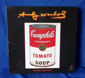 Ceaco ANDY WARHOL CAMPBELL'S SOUP 1 Tomato 1968 550pc Jigsaw Puzzle  - Picture 1 of 3