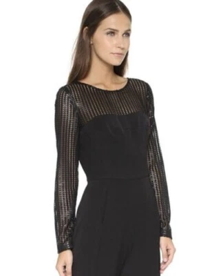 Mono Halo Negro Talla 12 Negro con Tejido de Cinta en Busto Superior/Mangas Foto 1 de 4