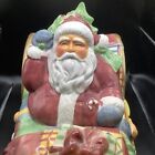 Santa Claus On His Sleigh Cookie Jar