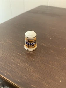 Vintage Franklin Mint Country Store Advertising Thimble - Armour's Star Ham - Picture 1 of 3