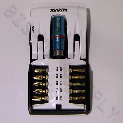 Makita B-27159 11pc Torsion Impact Gold Screwdriving Bit Tip Set  Mag Holder - Image 1 of 4