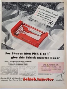 1951 vintage Schick injector print ad. Give the gift he will use and appreciate - Picture 1 of 1