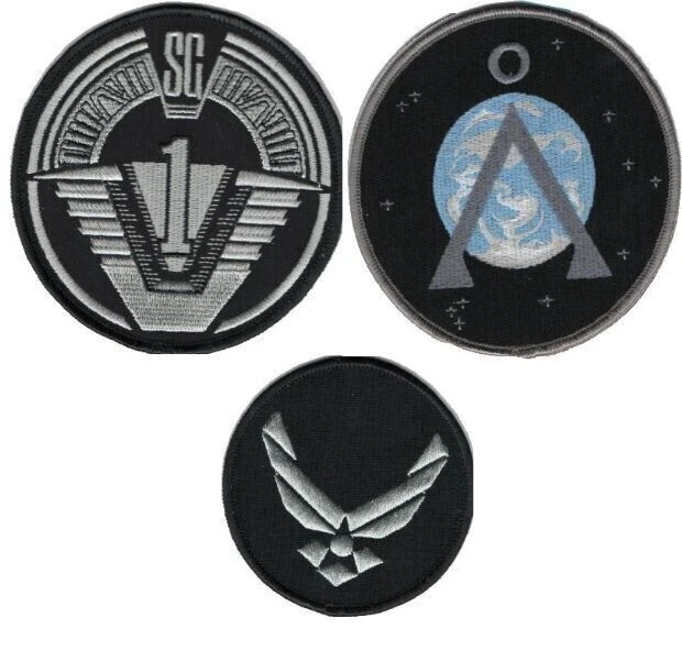 Stargate  lot 3 ecussons dernière version Stargate SG1 last version patch lot - Photo 1/1