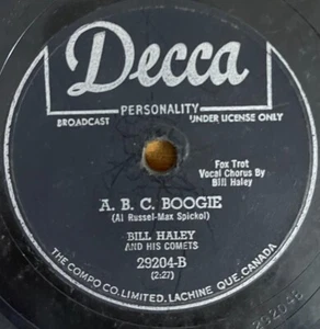 1950's Rock 'n' Roll 78 RPM - Bill Haley- Shake rattle & roll- Decca Canada - Picture 1 of 2