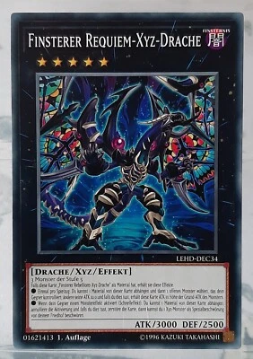 YUGIOH- Finsterer Requiem-Xyz-Drache - LEHD-DEC34 - Legendary Hero Decks - DE/NM - Bild 1 von 2