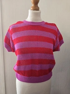 Red Half Sleeve Knit Top for Women's - Picture 1 of 3