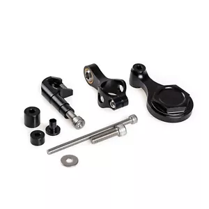 Black Steering Damper Mounting Kit Fit Yamaha YZF-R6 2006-2015 YZF-R1 2009-2012 - Picture 1 of 4