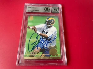Isaac Bruce Rams 1994 Fleer Ultra Novato Firmado Auto Beckett BAJO ENCAPSULADO - Imagen 1 de 2