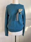 Gucci Shetland Crew Neck Sweater With Corsage