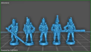 Artillería británica napoleónica escala épica de 13,5 mm 1805-11 x4 cañones impresos en 3D - Imagen 1 de 1