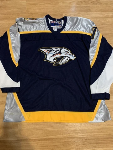 Nashville Predators Dunham CCM NHL Hockey Jersey Blue Away XXL Cover